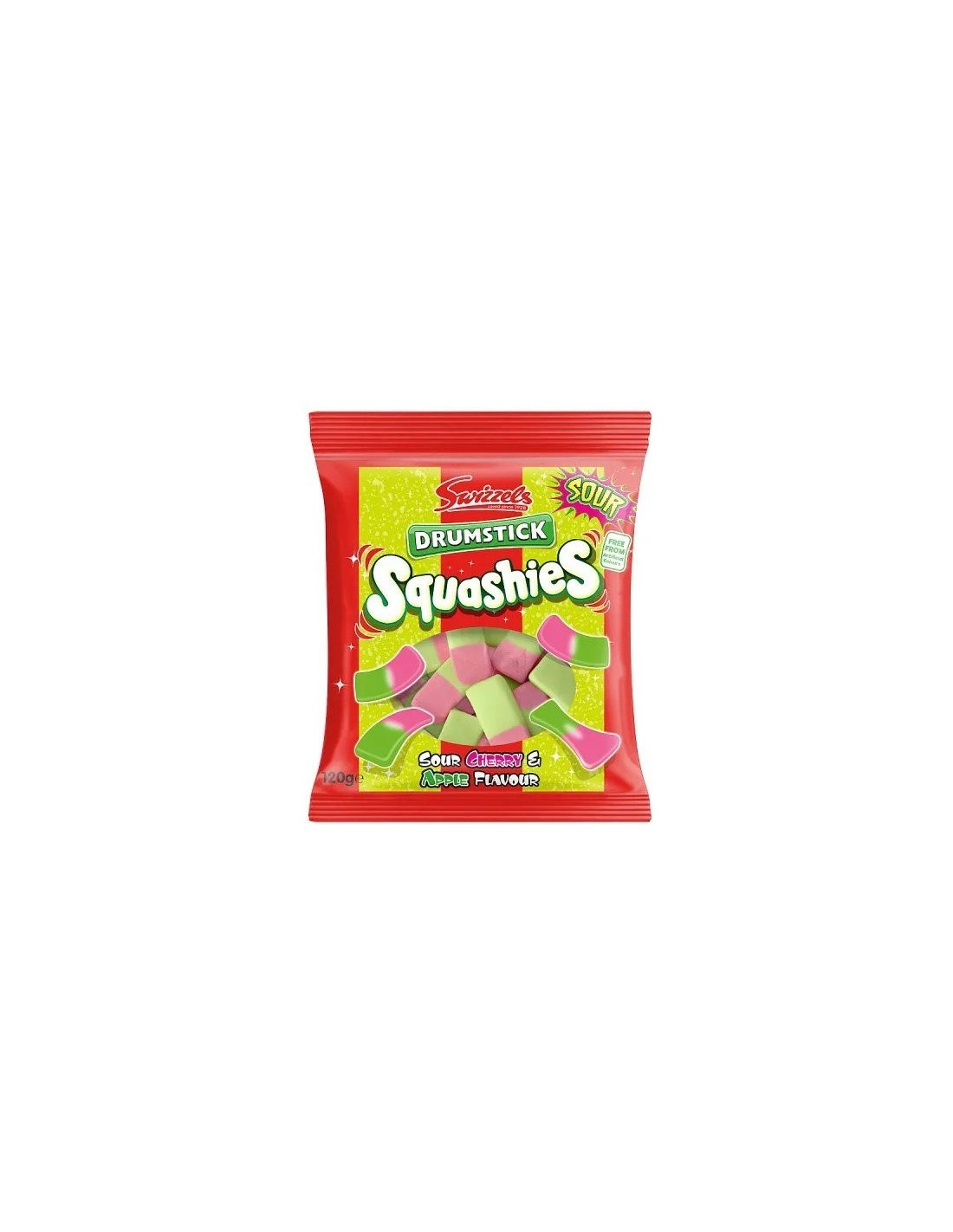 Swizzels Drumstick Squashies Sour Cherry & Apple 120g