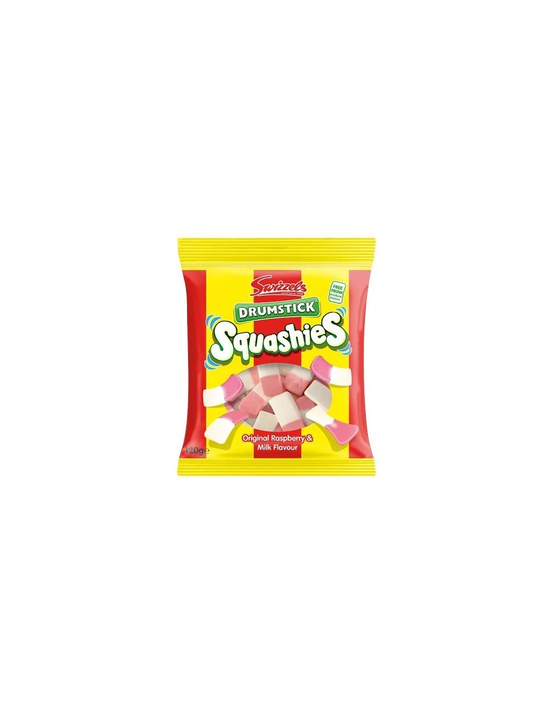 Swizzels Drumstick Squashies Original Raspberry & Milk 120g
