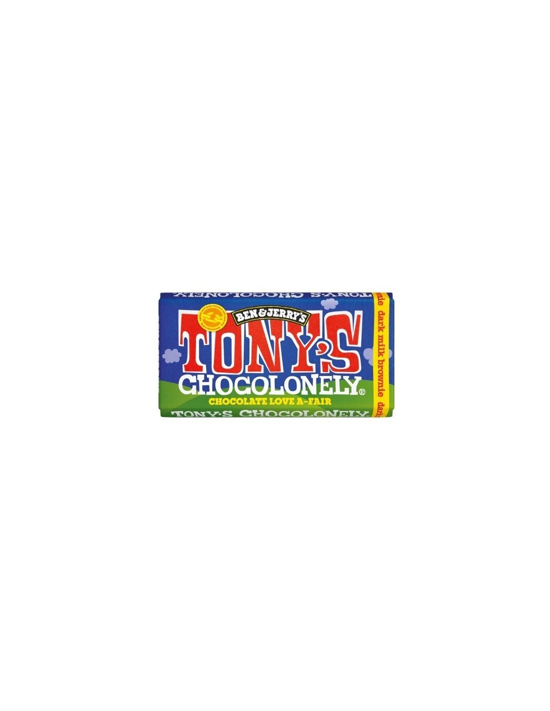 Tony's Chocolonely Ben & Jerry's Dark Milk Chocolate Brownie Block 180g