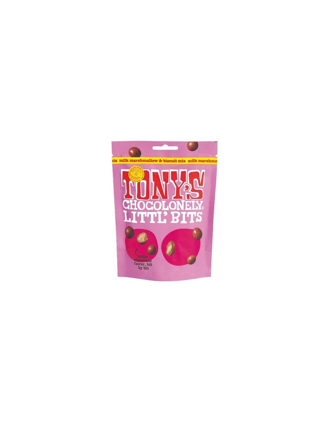 Tony's Chocolonely Littl' Bits Milk Marshmallow & Biscuit Mix 100g