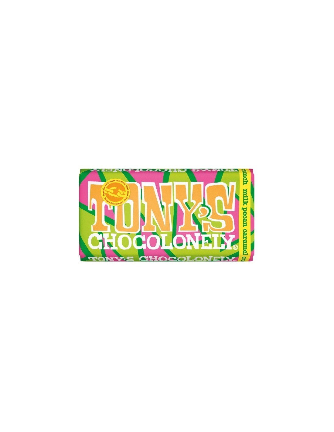 Tony's Chocolonely Milk Chocolate Pecan Caramel Crunch 180g