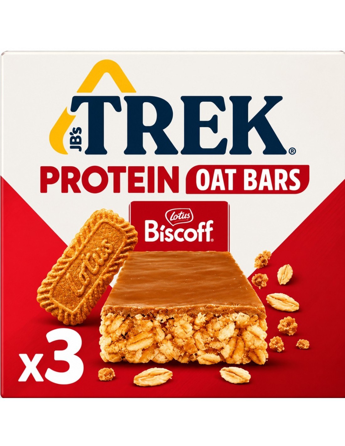 Trek Protein Oat Biscoff 3Pk 150g