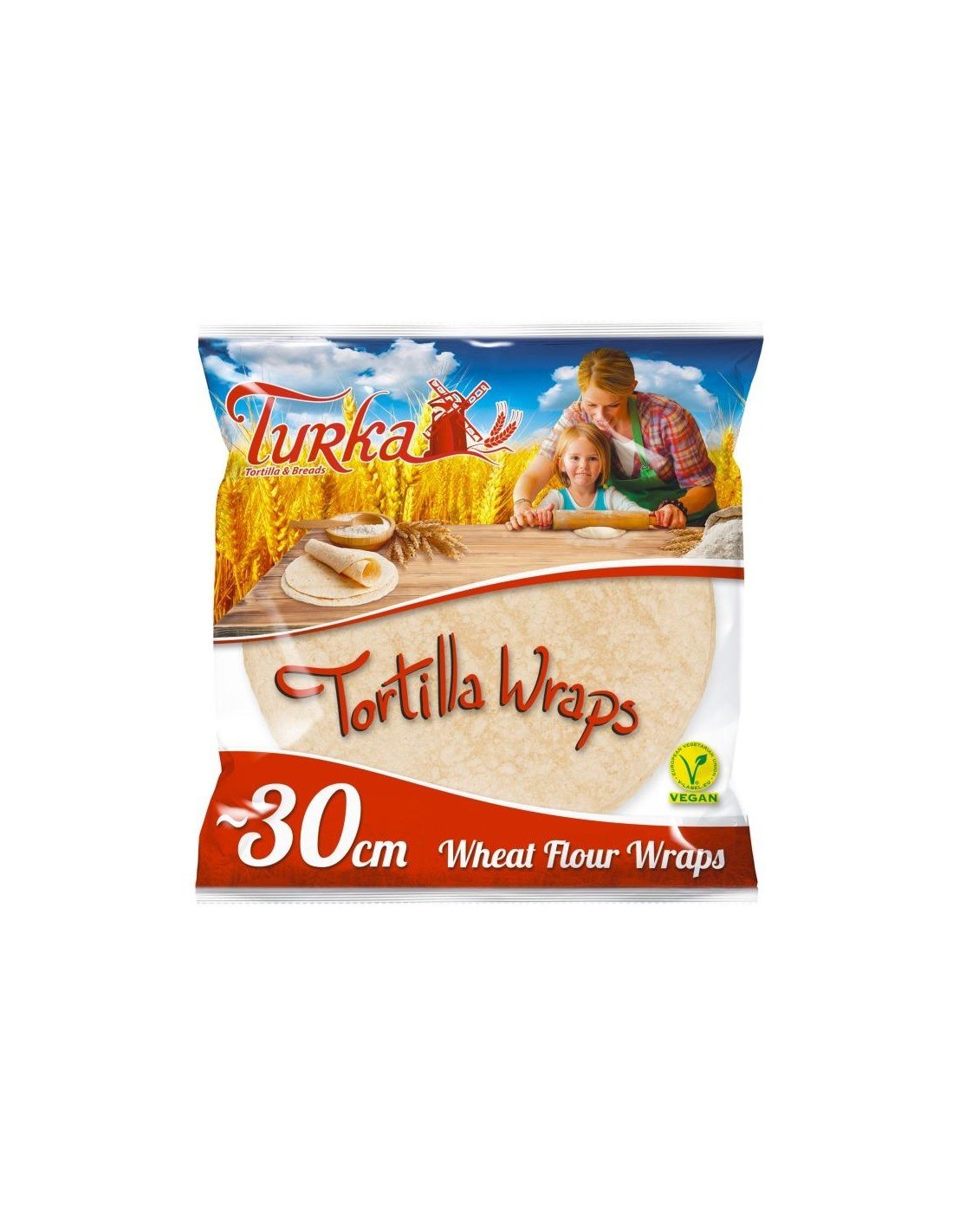 Turka Beetroot Flavoured Tortilla 30cm 18pcs