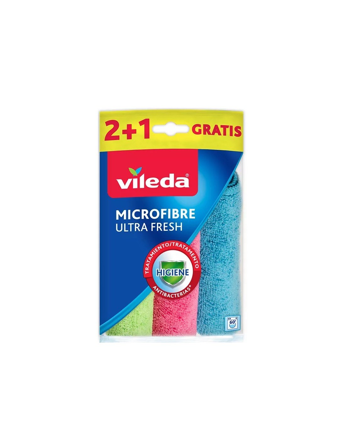 Vileda Ultra Fresh Microfibre Cloth 2+1pcs
