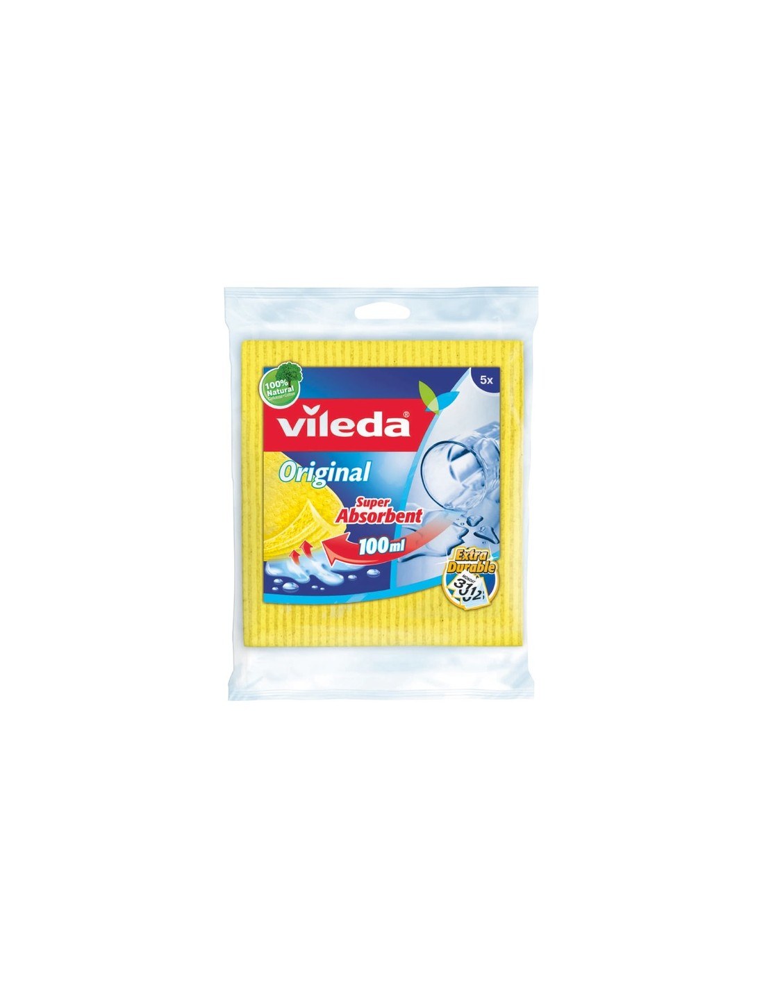 Vileda Sponge Cloth 5pcs