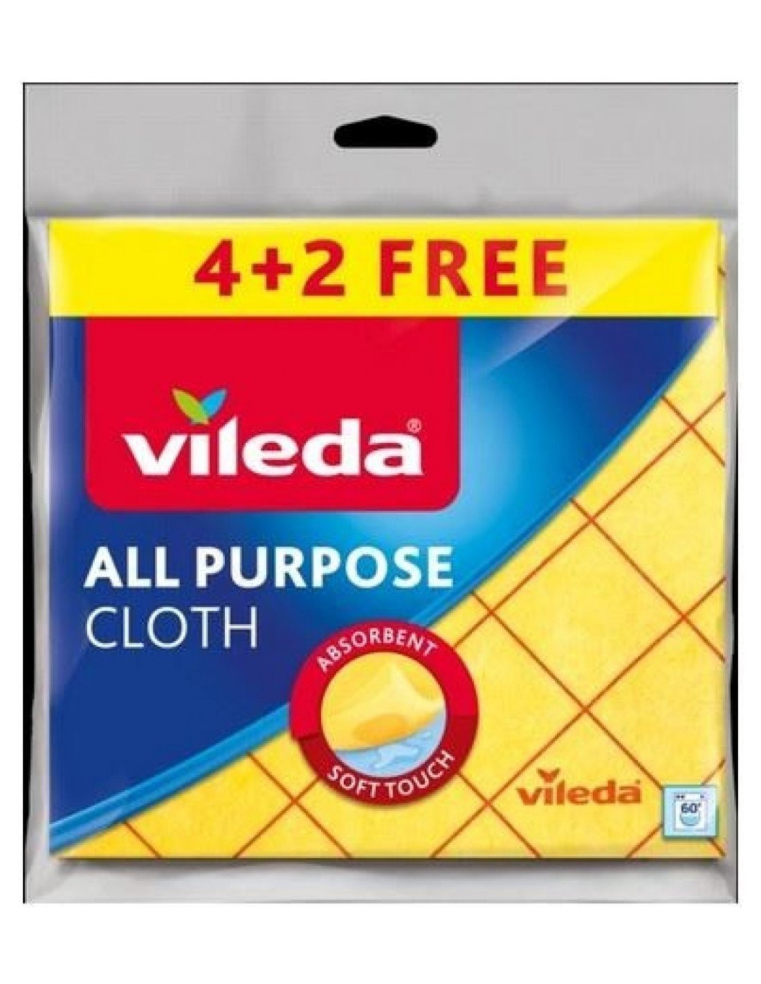 Vileda Universal Cloth 4+2pcs