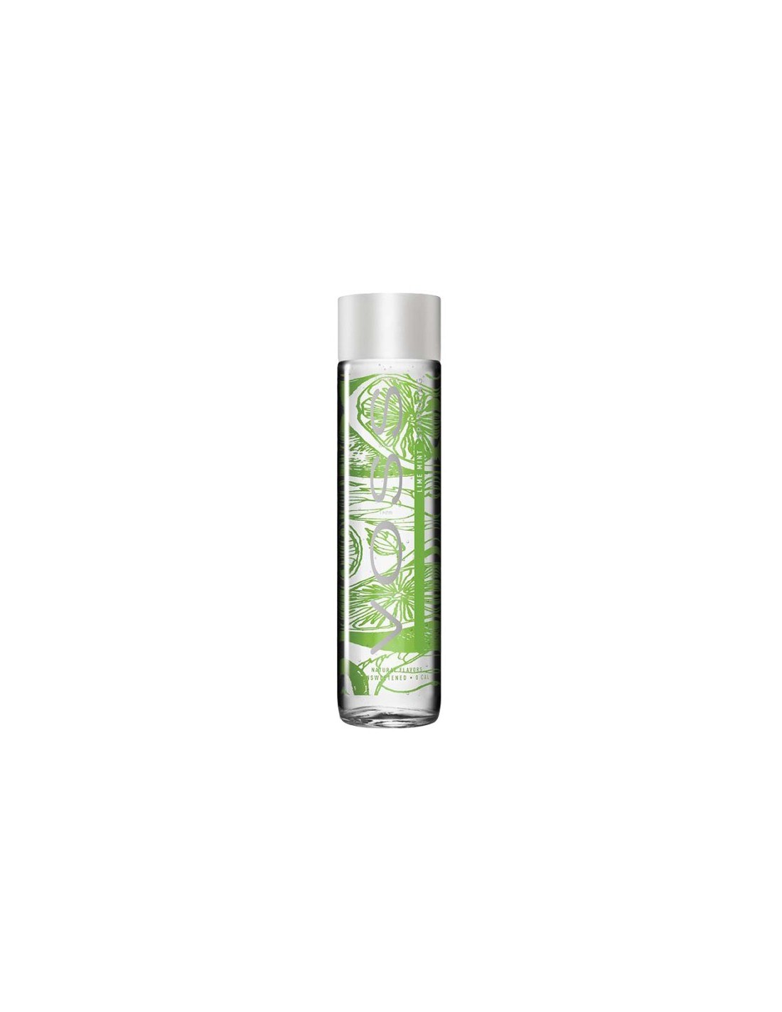 Voss Sparkling Water Glass Bottle Lime 375ml