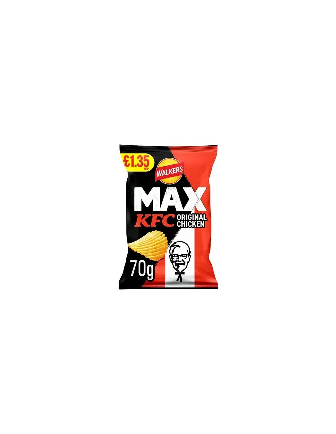 Walkers MAX KFC Original Chicken Crisps PMP £1.35 70g