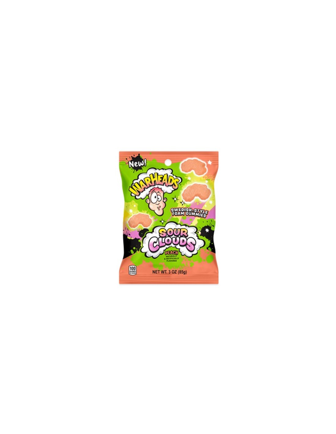Warheads Sour Clouds Peach 85g