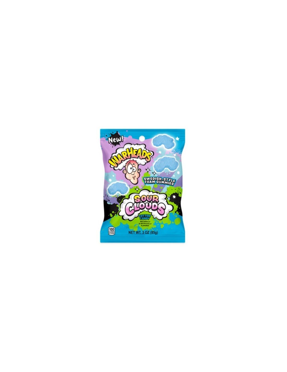 Warheads Sour Clouds Cotton Candy 85g