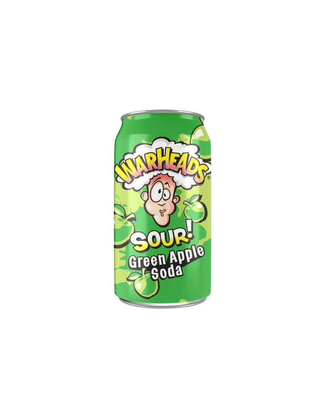 Warheads Green Apple Sour Soda 330ml