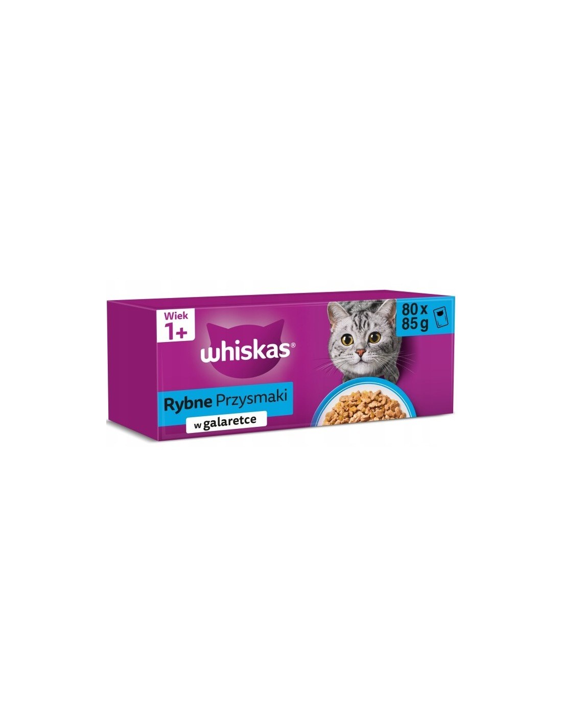 Whiskas Jelly Pouch Fish 80Pk 6.8kg