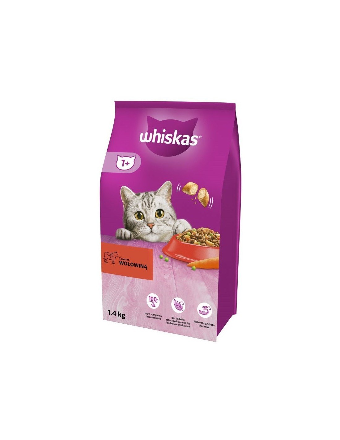 Whiskas Dry Beef 1.4kg
