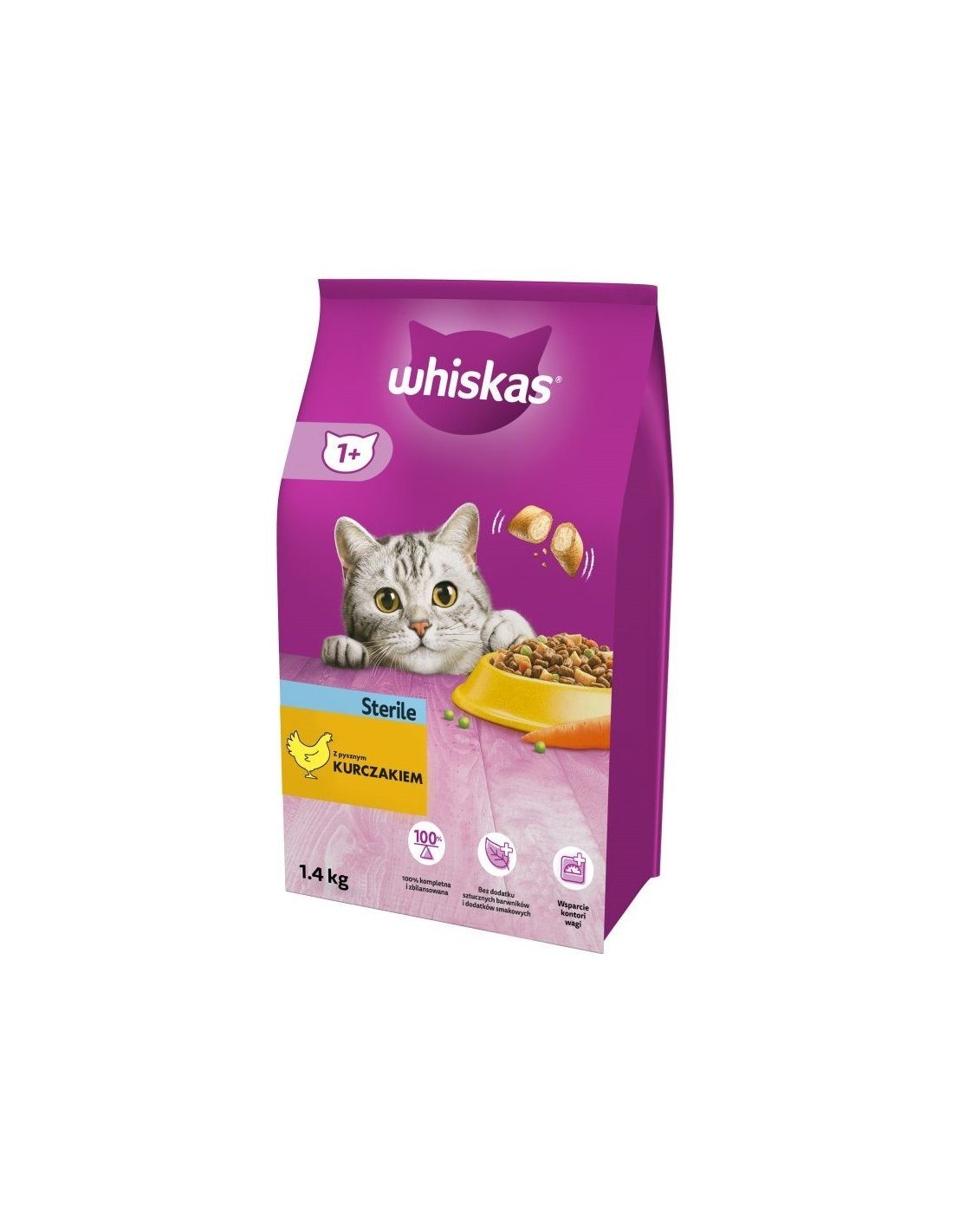 Whiskas Dry Sterile Chicken 1.4kg