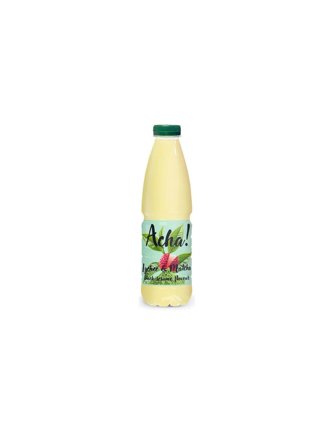 Acha! Lychee & Matcha with Black Sesame 1L