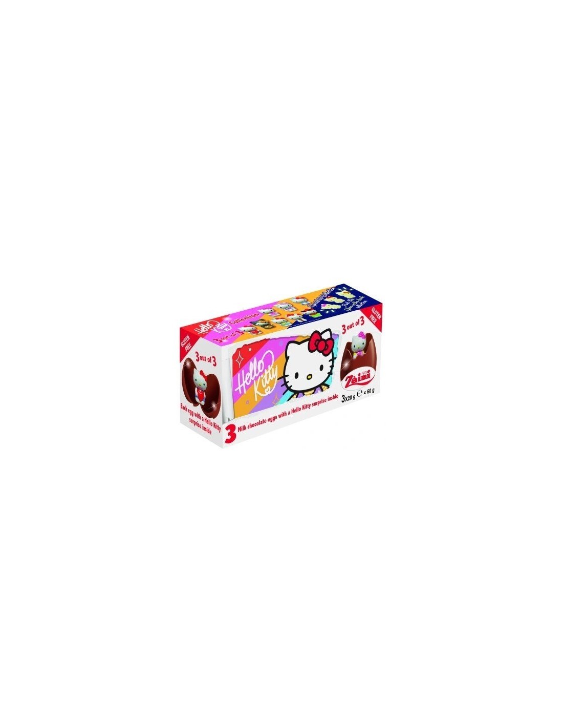 Zaini Egg Hello Kitty 3Pk 60g