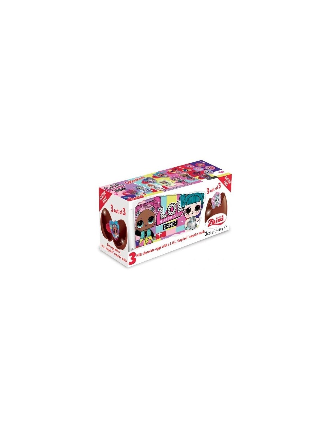 Zaini Egg LOL Surprise! 3Pk 60g