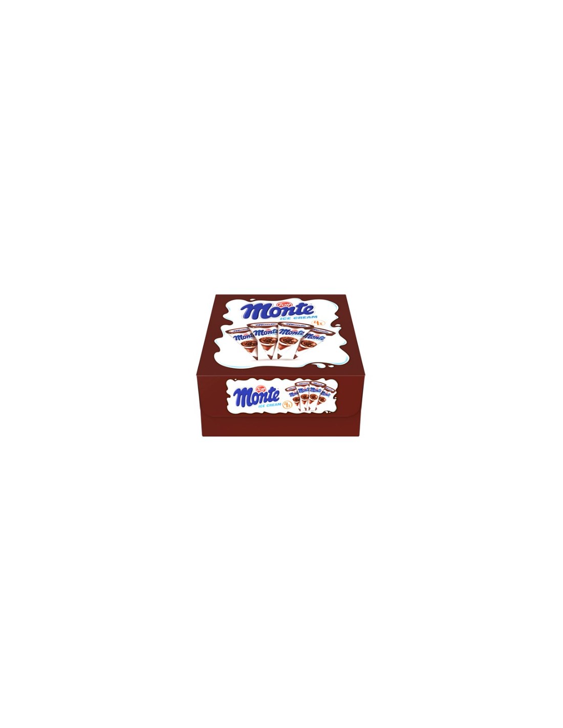 Zott Monte Ice Cream Cones 4Pk 480ml