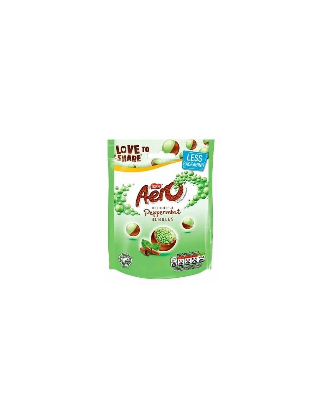 Aero Bubbles Peppermint Pouch 92g