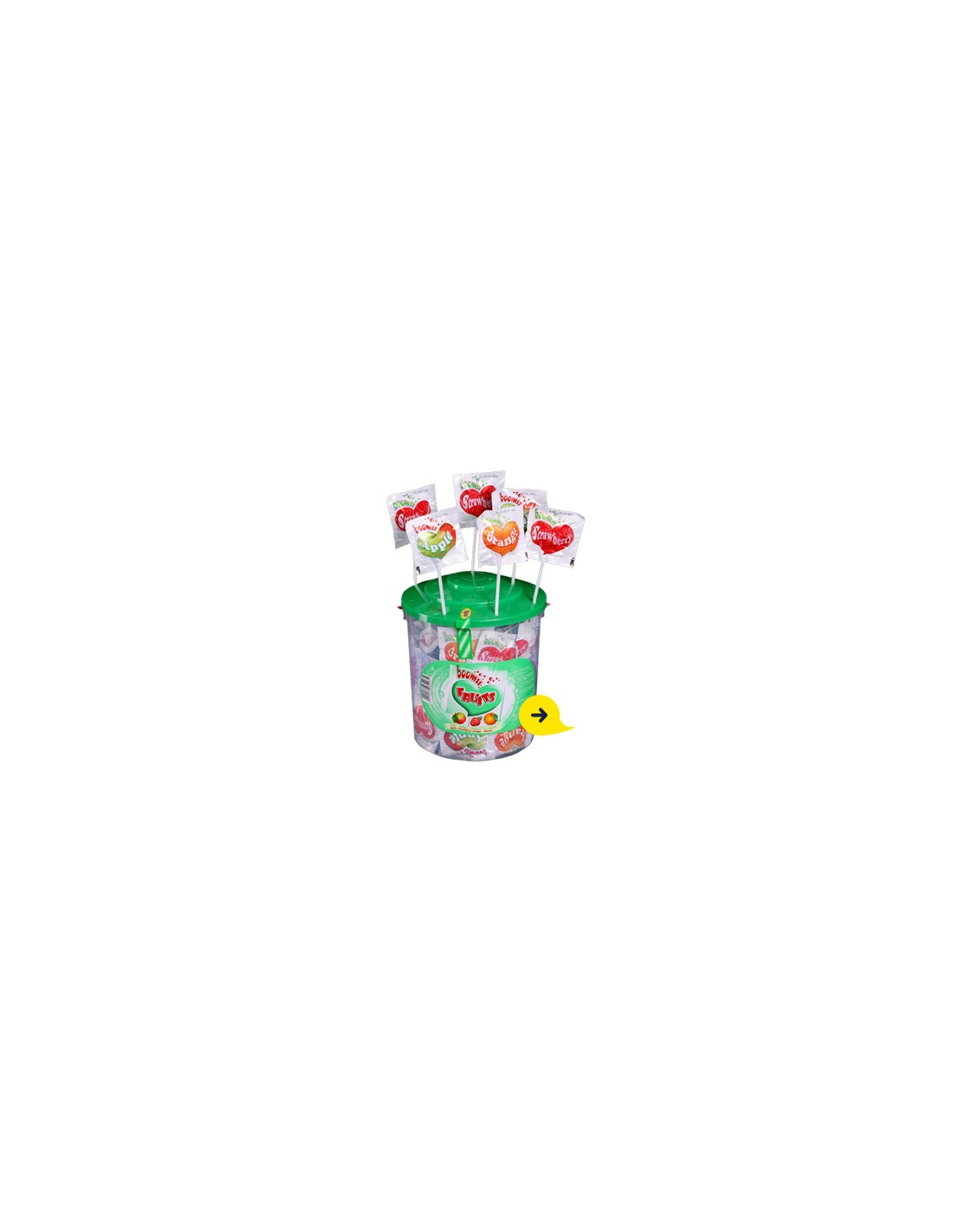 Astra Heart Sparkling Lollipops, Booms 80x12g