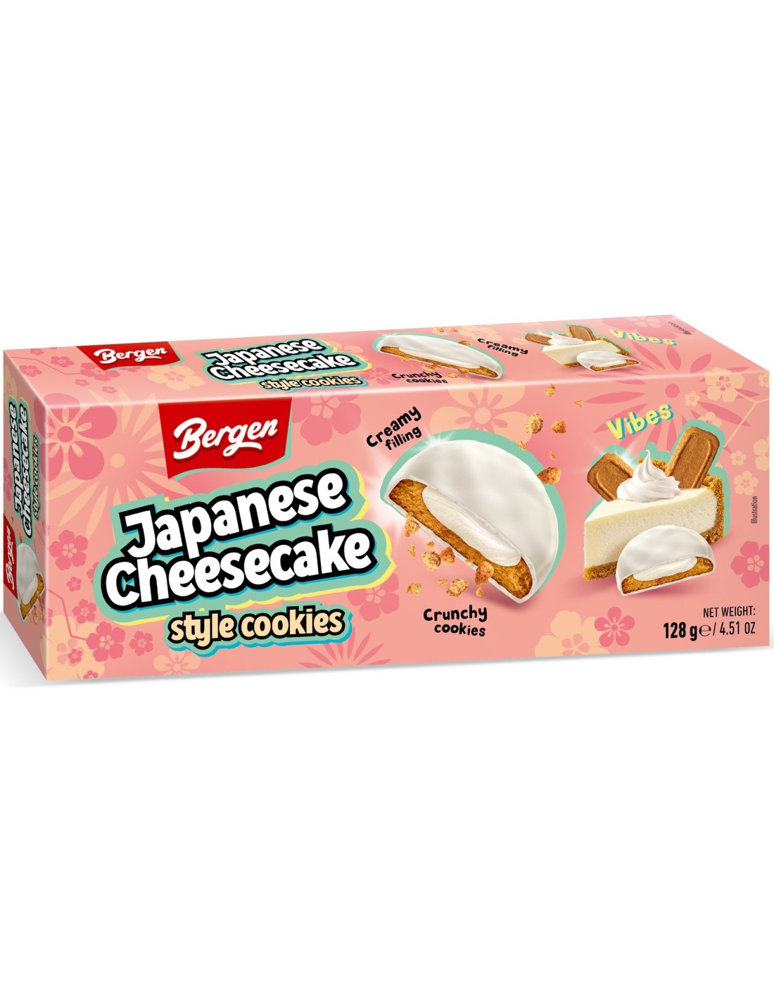 Bergen Japanese Cheesecake style Cookies 128g
