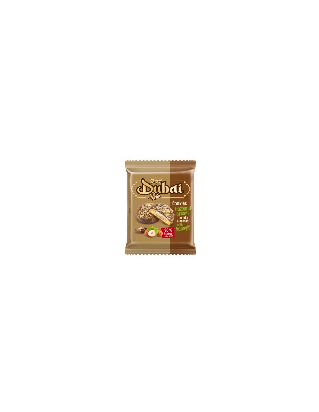Bergen Dubai Style Cookies with Hazelnut Cream and Kadayif 76g