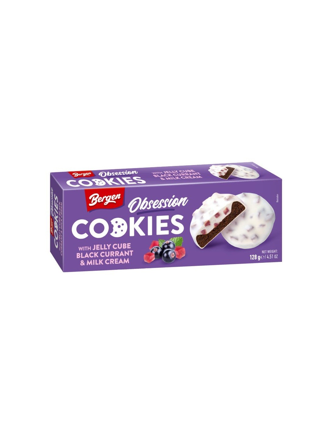 Bergen Obsession with Jelly Cube Black Currant and Milk Cream 128g