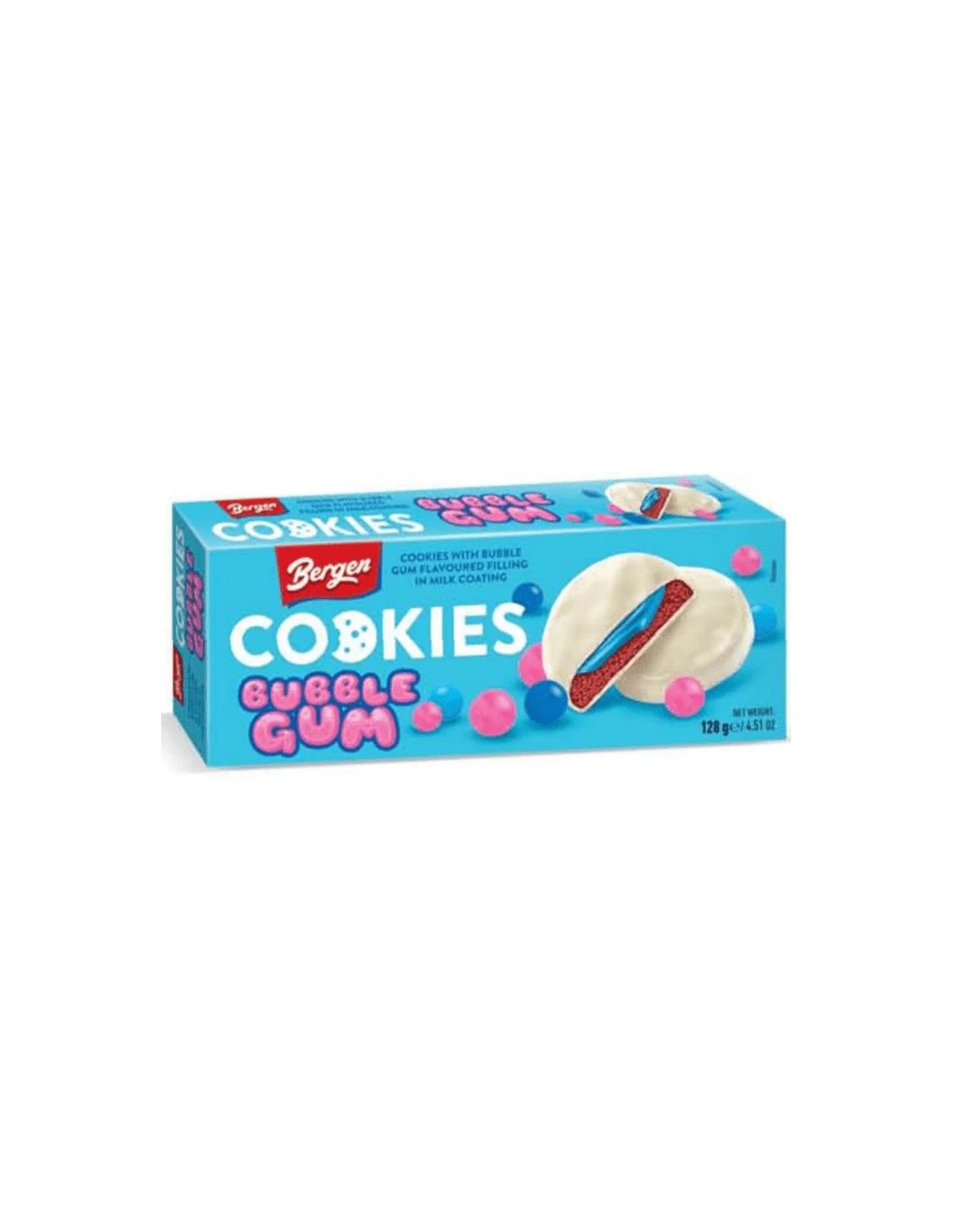 Bergen Cookies Bubble Gum 128g