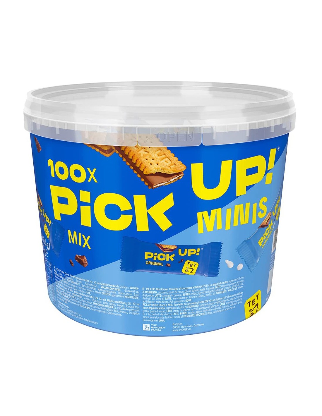 Bahlsen Pick Up Minis Mix 100Pk 1.06kg
