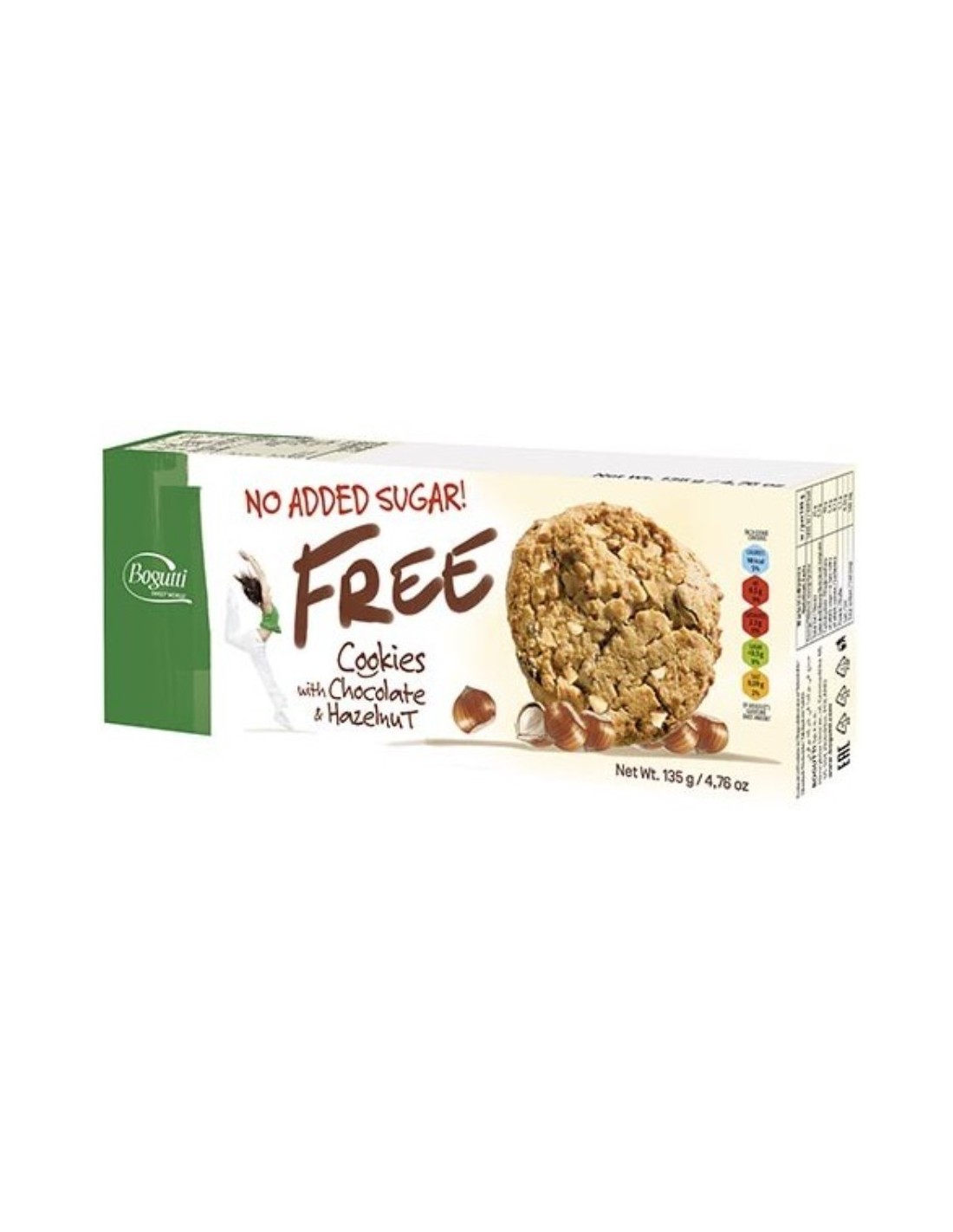 Bogutti Free Cookies with Chocolate and Hazelnuts 135g