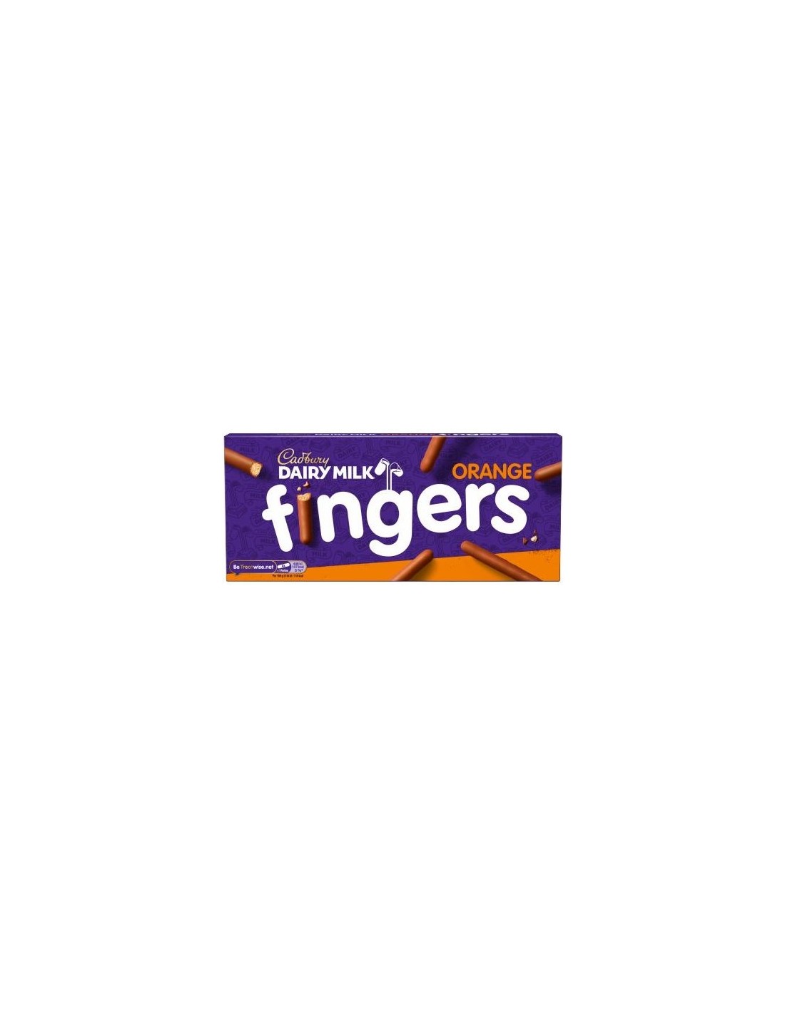 Cadbury Dairy Fingers Milk Orange Chocolate Biscuits 114g