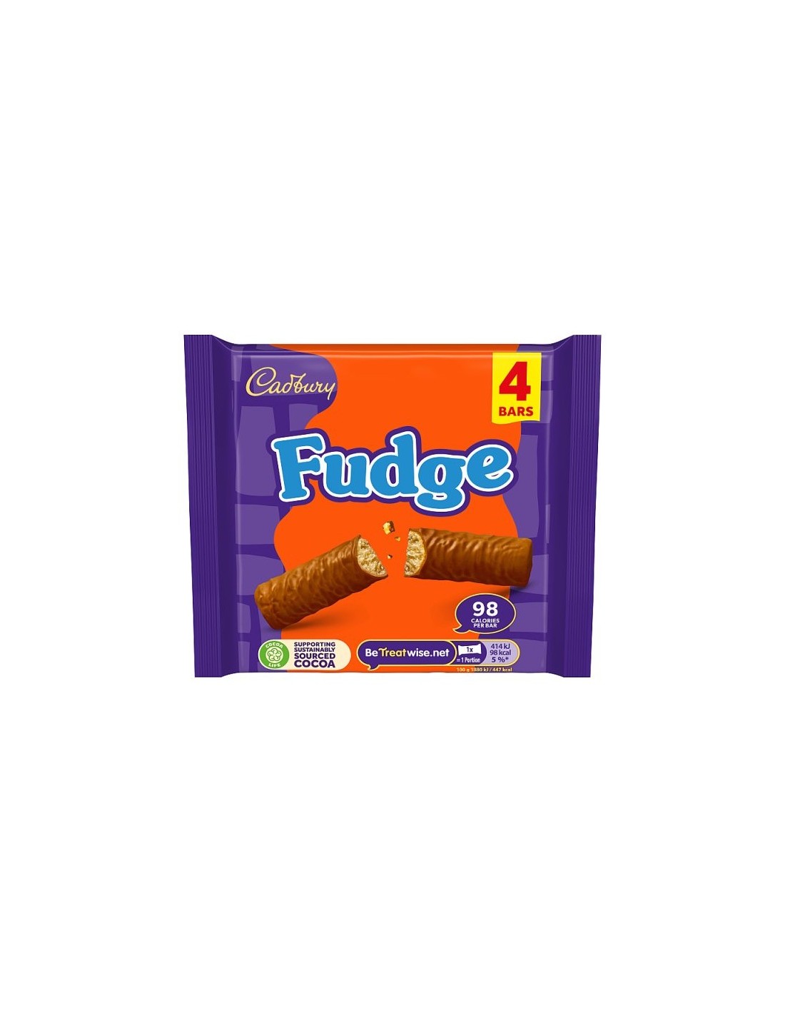 Cadbury Fudge Bar 4Pk 88g