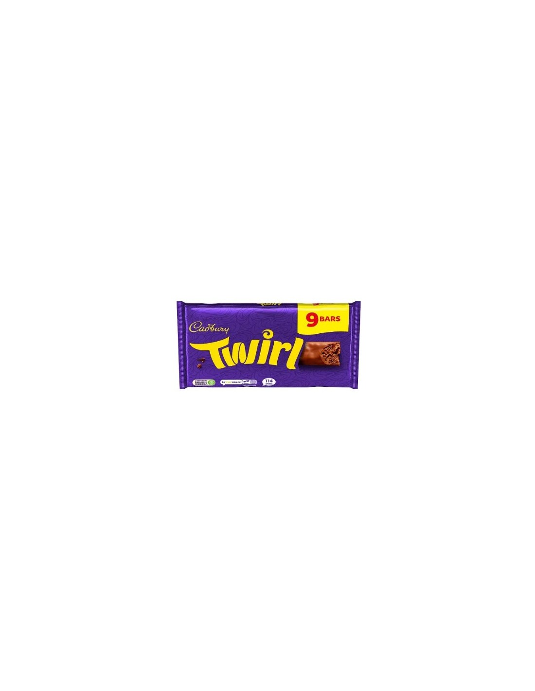 Cadbury Twirl Chocolate Bar 9Pk 193.5g