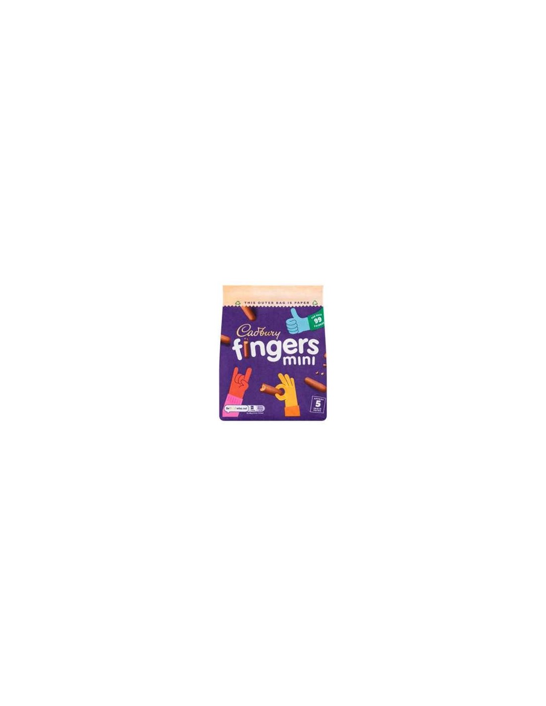 Cadbury Fingers Mini 5Pk 96.5g