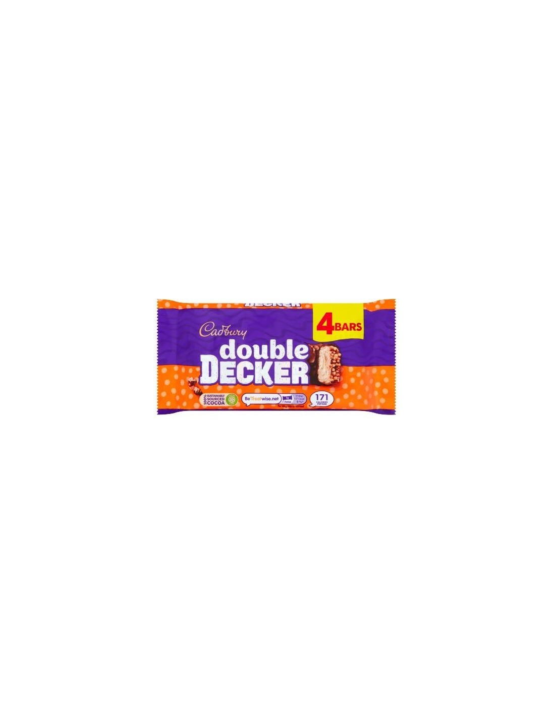 Cadbury Double Decker Chocolate Bar 4Pk 149.2g