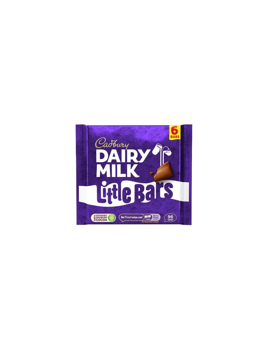 Cadbury Dairy Milk Little Bars 6Pk 108g