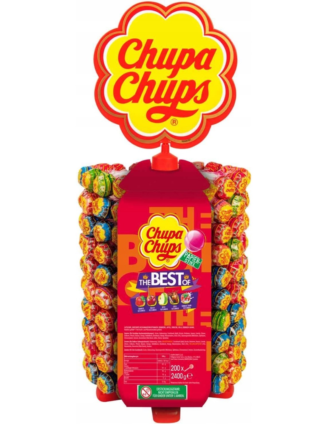 Chupa Chups Lollipops Wheel 200pcs