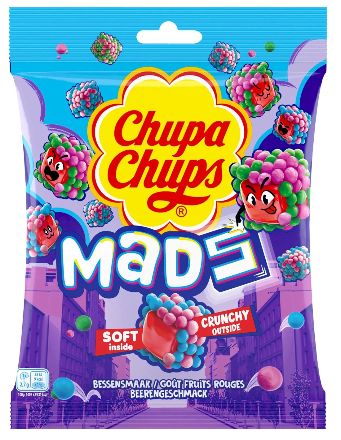 Chupa Chups Mads Berries 115g