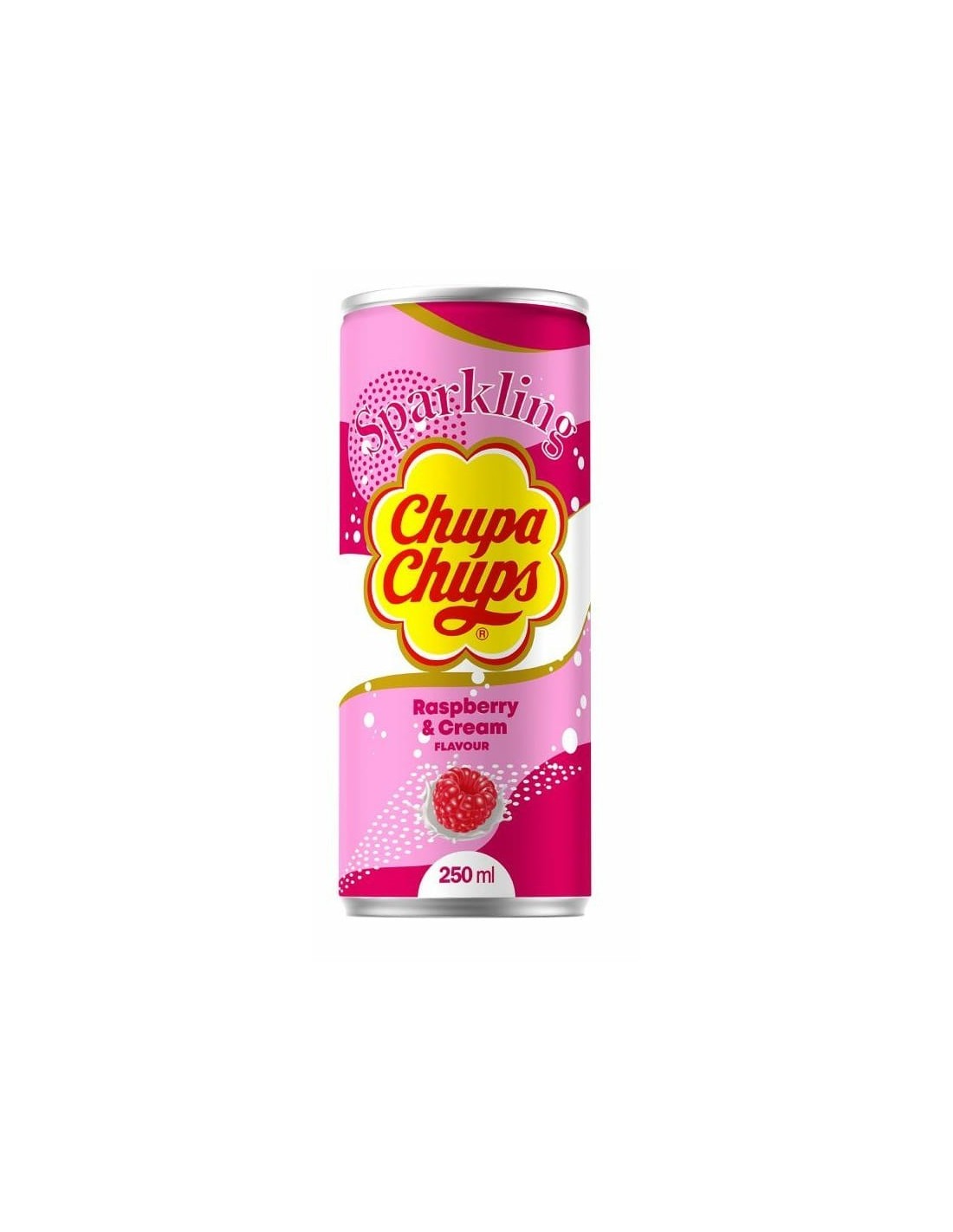 Chupa Chups Sparkling Raspberry & Cream Drink 250ml