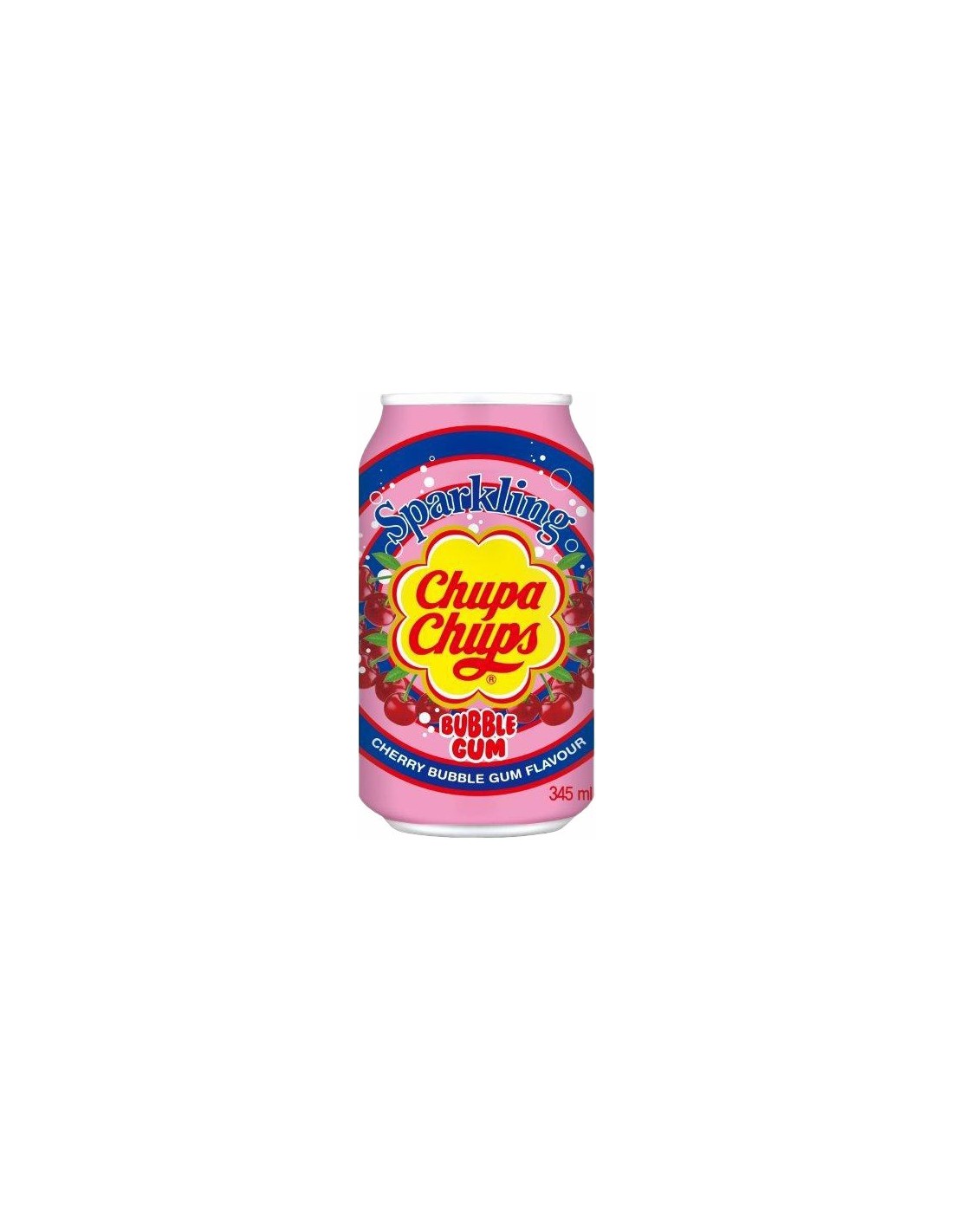 Chupa Chups Sparkling Cherry Bubblegum Drink 345ml