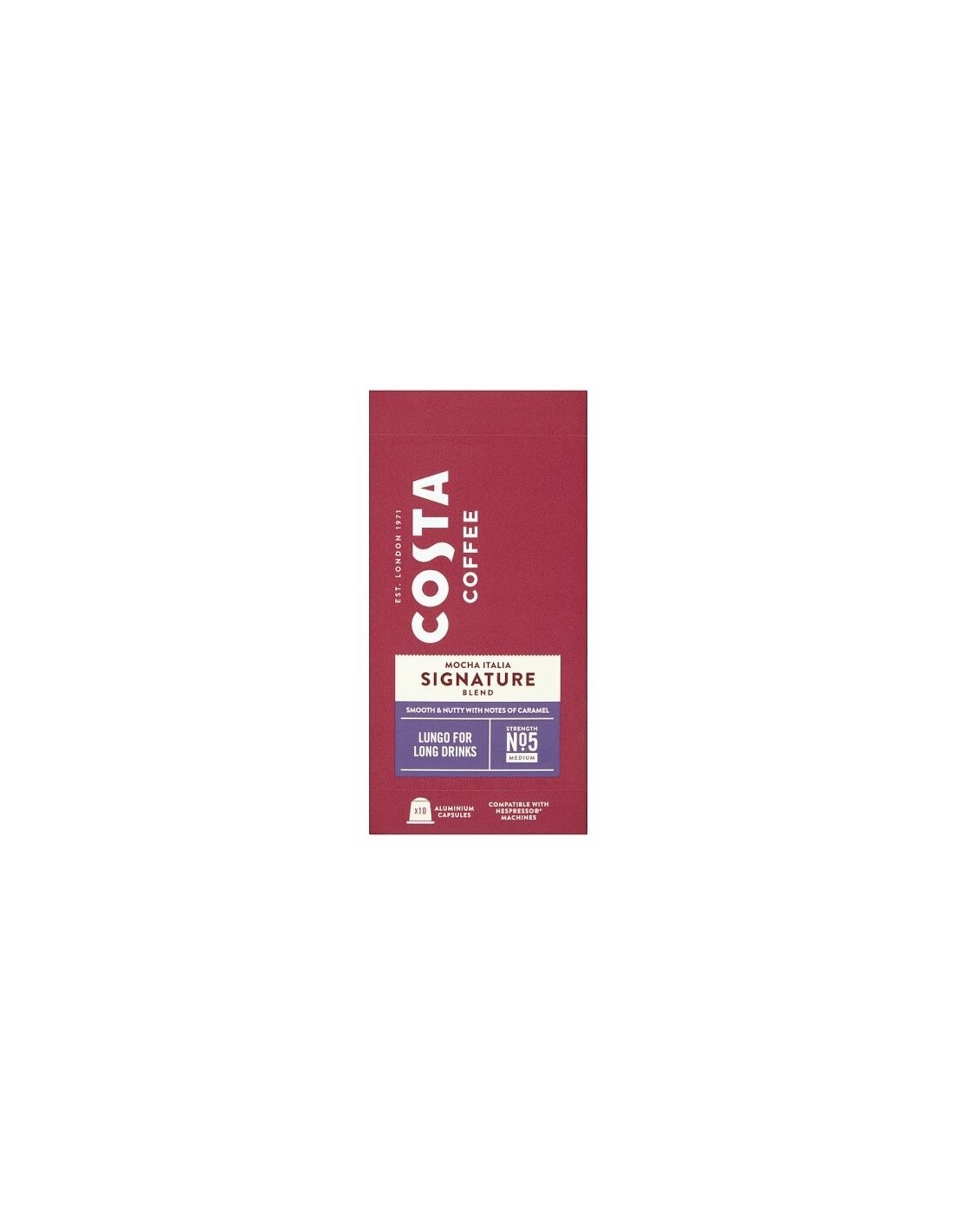 Costa Coffee Nespresso Mocha Italia Signature Blend Lungo 10x5.7g
