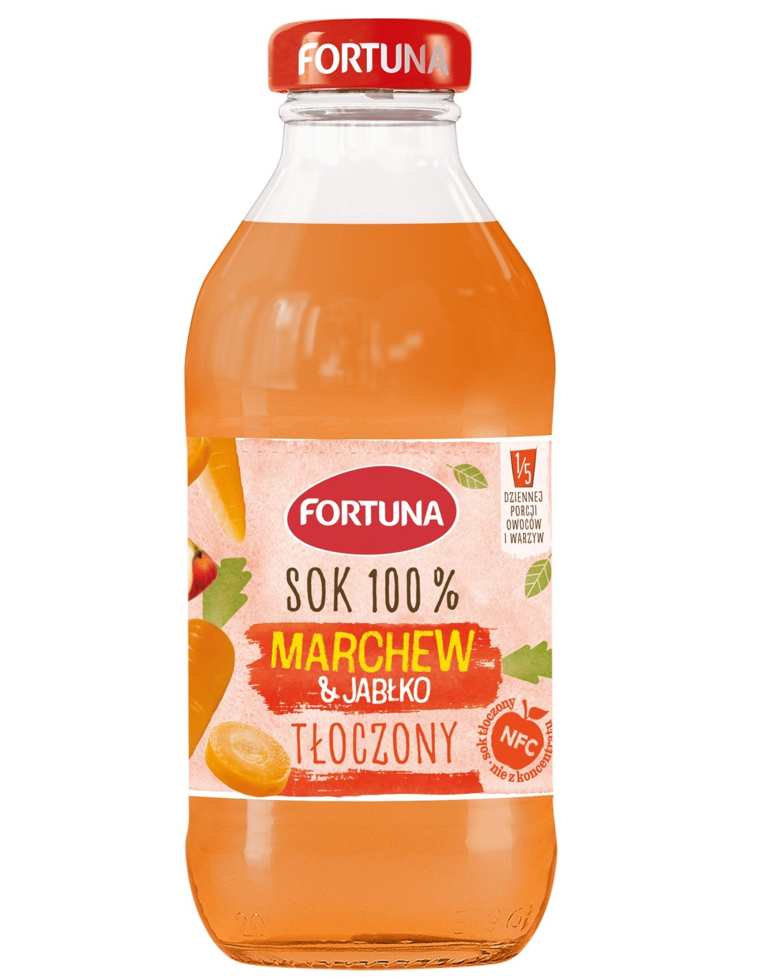Fortuna NFC Carrot-Apple Juice 100% Pressed 330ml