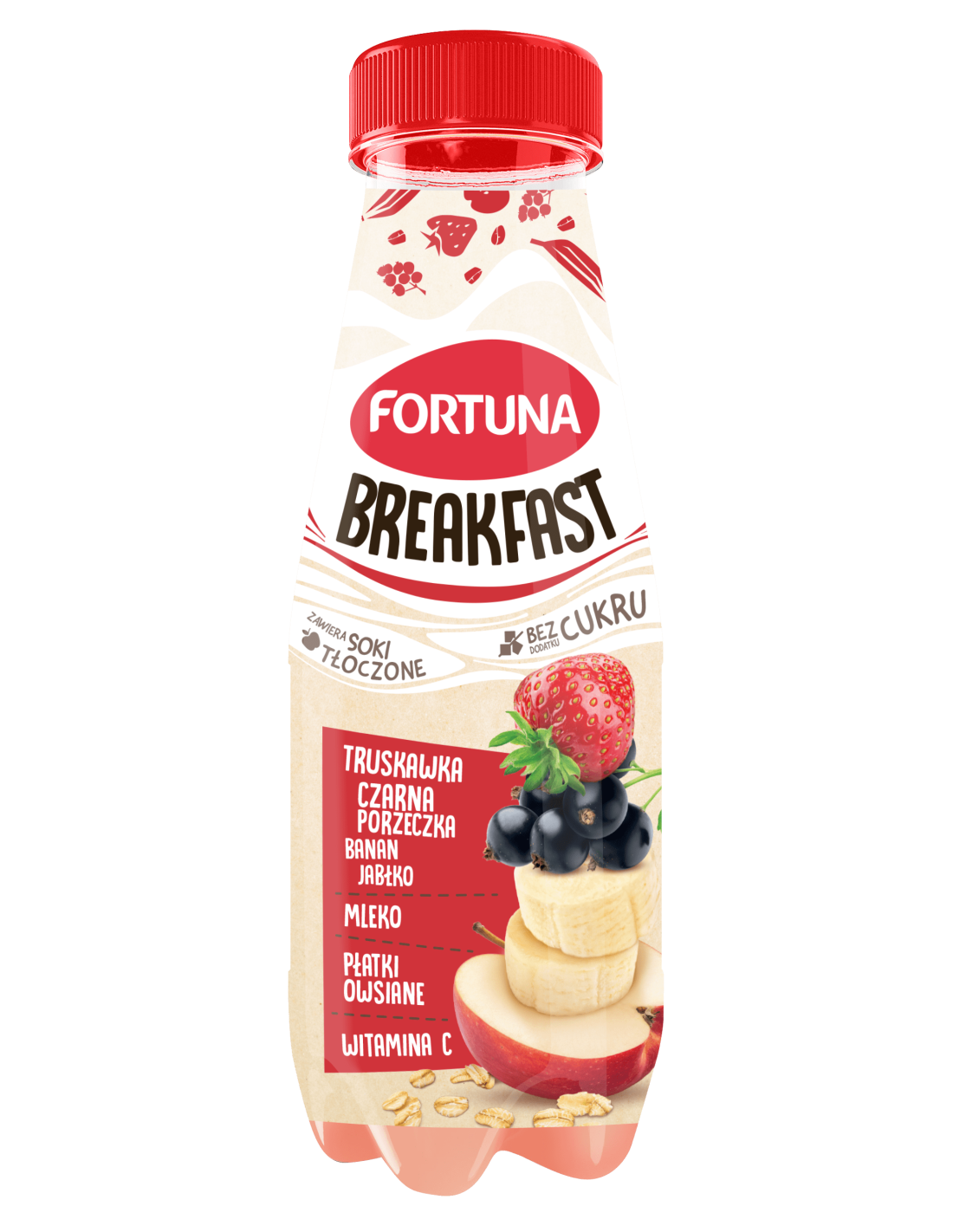 Fortuna Breakfast Strawberry Blackcurrant -Banana-Apple No Added Sugar 300ml