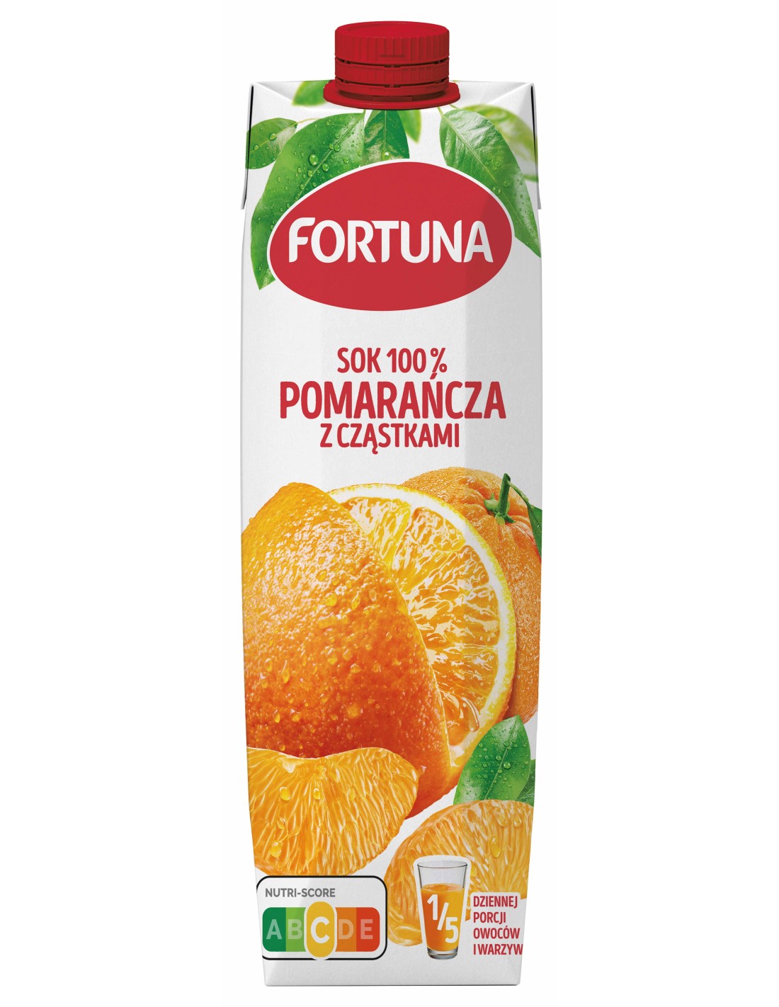 Fortuna Orange Juice with Pulp No Added Sugar Juice 100% 1L
