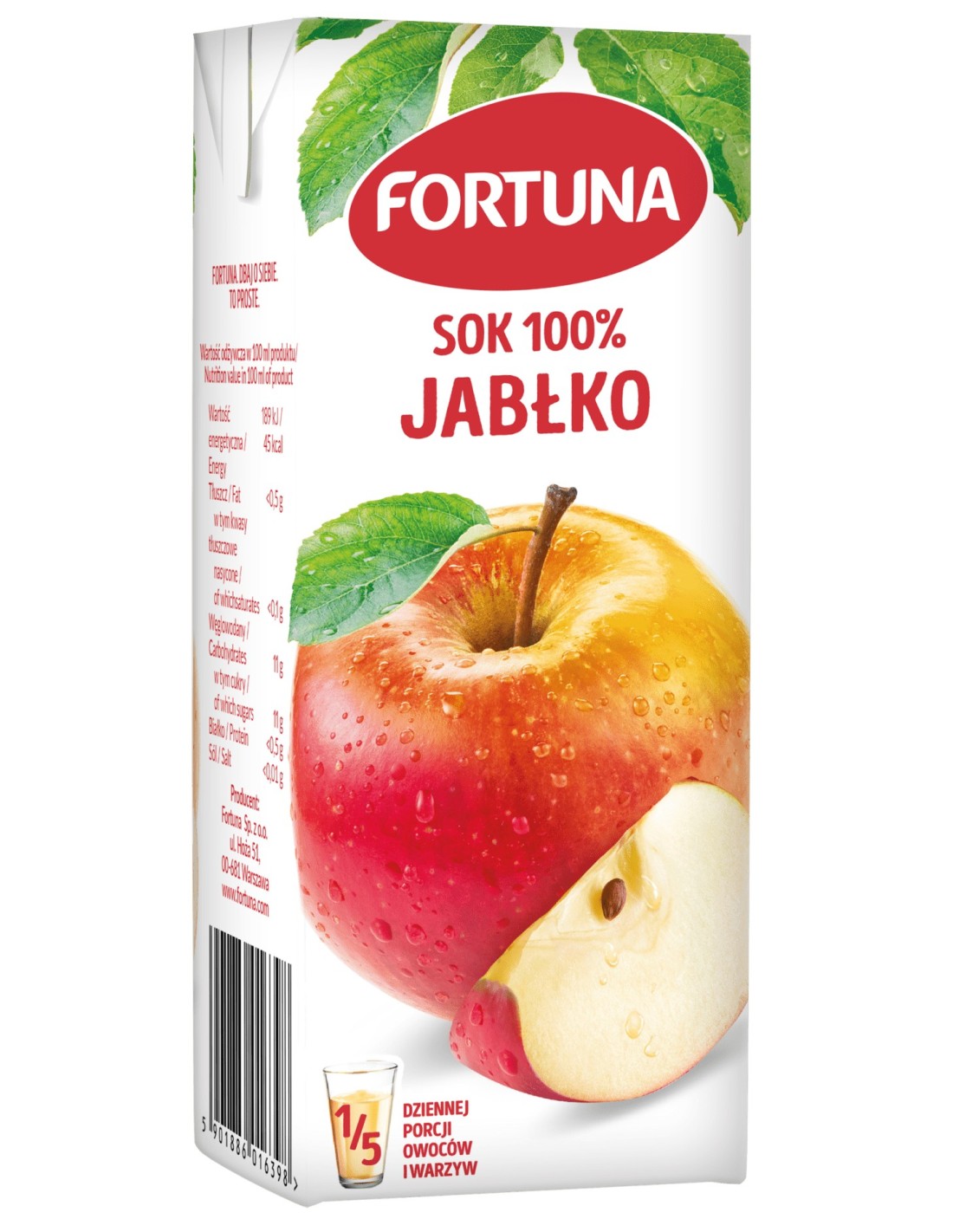 Fortuna Apple No Added Sugar Juice 100% 200ml