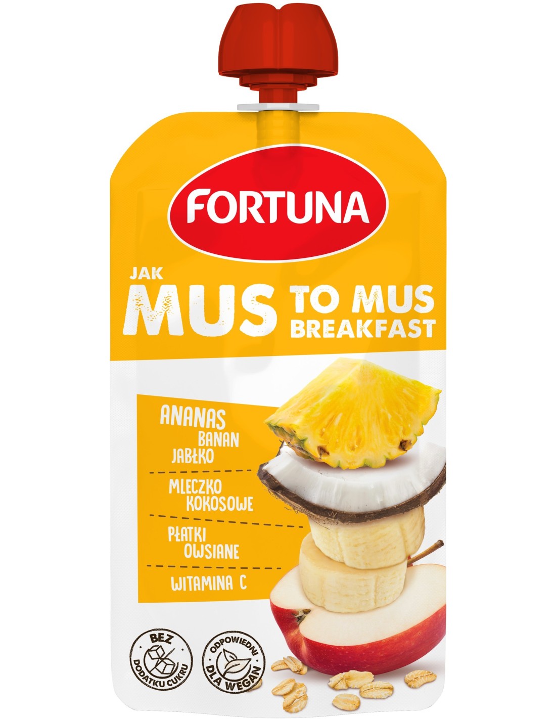 Fortuna JAK MUS TO MUS Breakfast Pineapple - Banana - Apple - Coconut Milk & Oat Flakes...