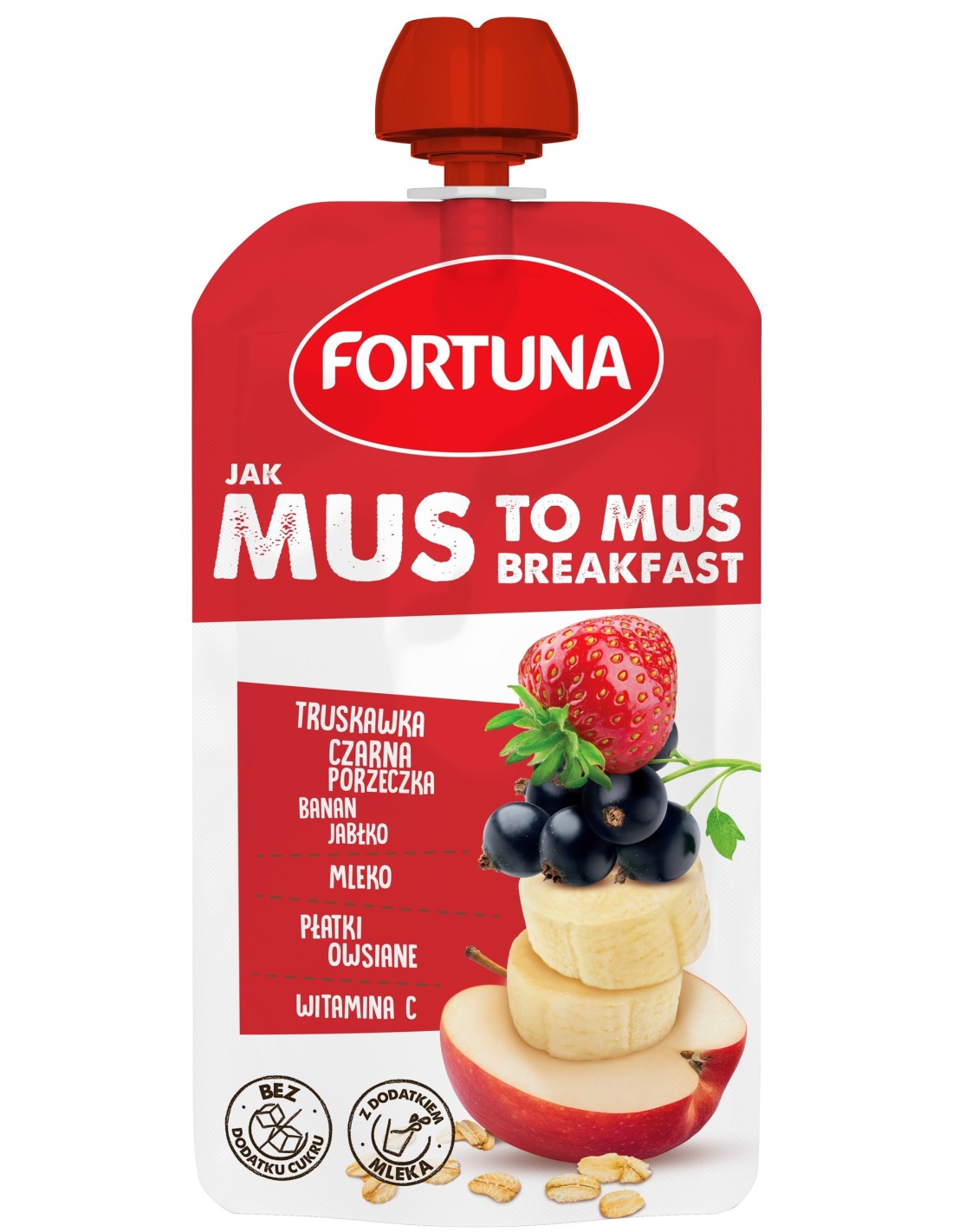 Fortuna JAK MUS TO MUS Breakfast Strawberry - Blackcurrant - Banana - Apple & Milk &...