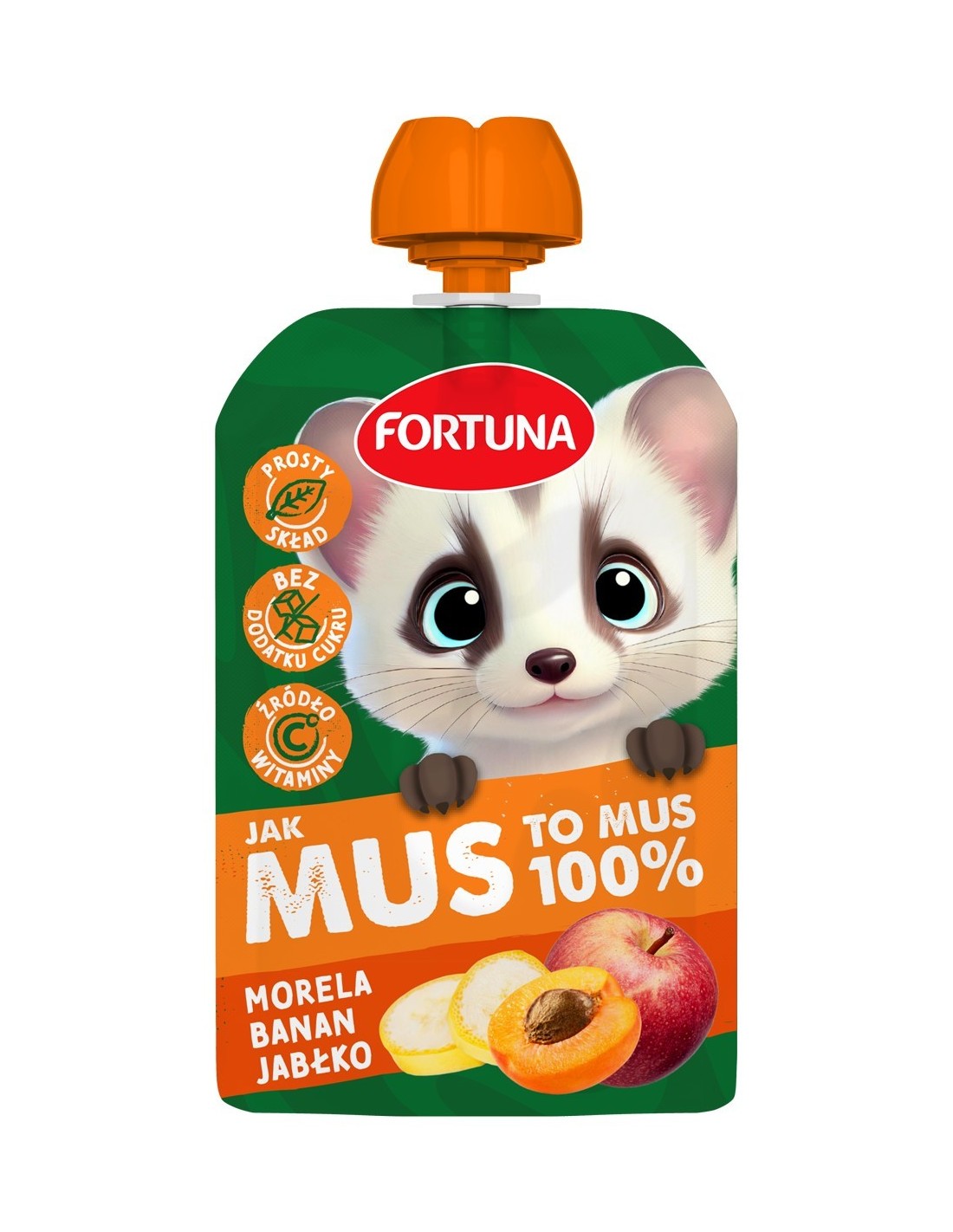 Fortuna JAK MUS TO MUS 100% Apricot - Banana - Apple 100g