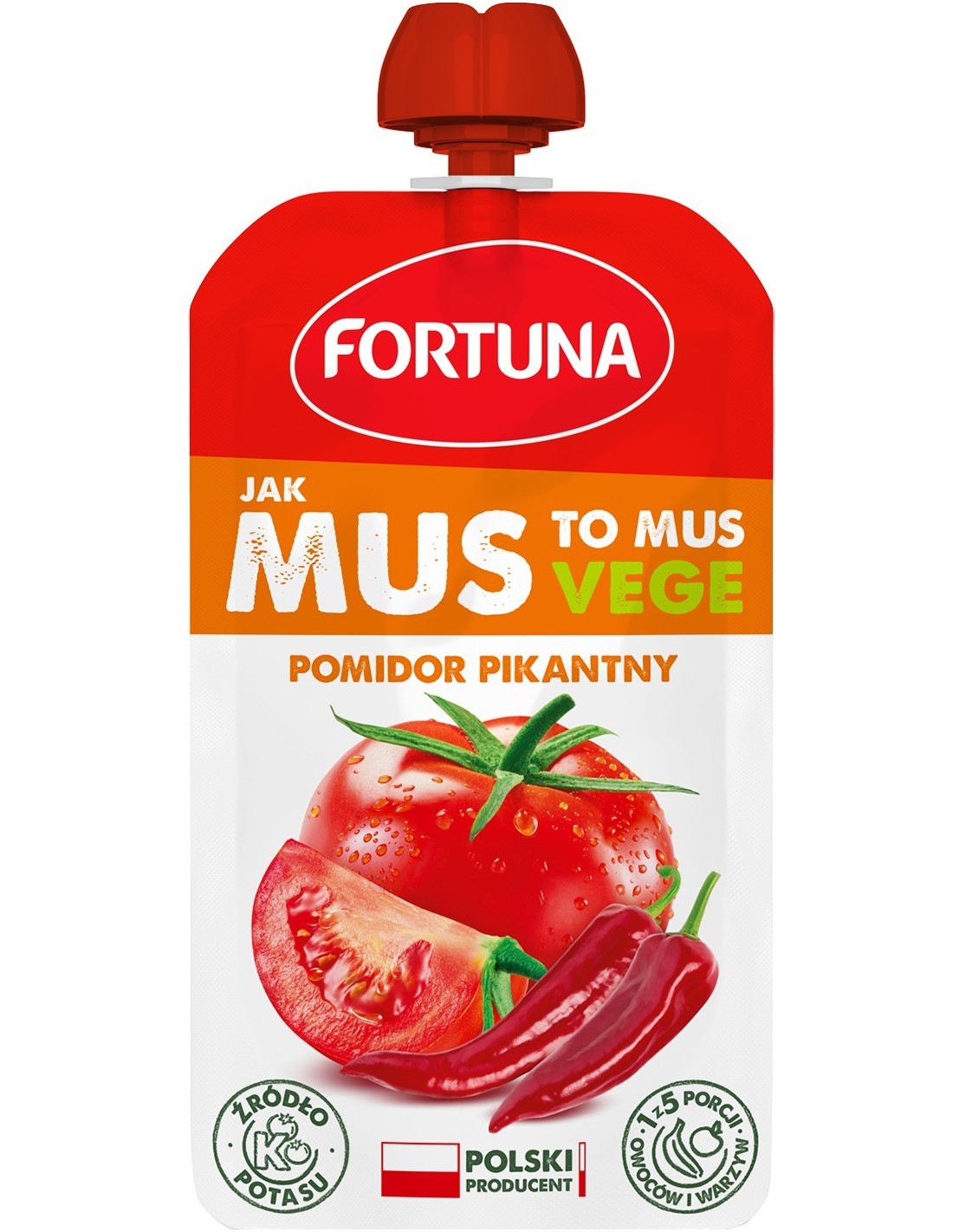 Fortuna JAK MUS TO MUS VEGE Spicy Tomato 200g