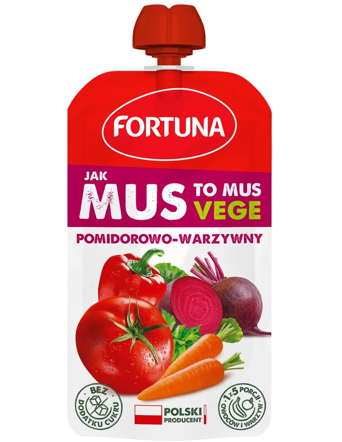 Fortuna JAK MUS TO MUS VEGE Tomato Vegetables 200g